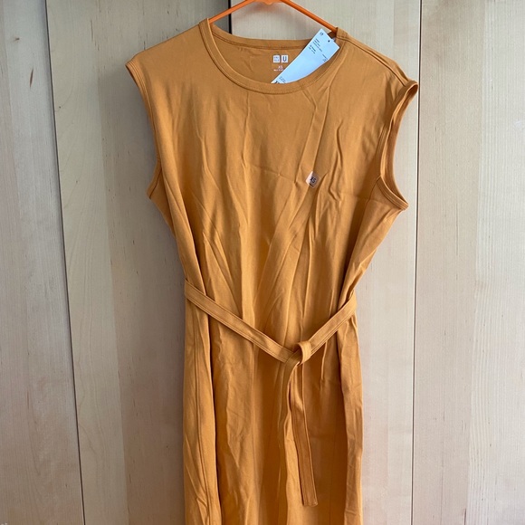 Uniqlo crew neck 100% cotton sleeveless dress XS - Picture 2 of 4